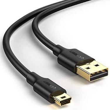 Imagem de UGREEN Mini cabo USB, cabo A-macho para Mini-B, cabo carregador USB 2.0 compatível com GoPro Hero 3+, controlador PS3, câmera digital, câmera Dash, MP3 Player, receptor GPS, Garmin Nuvi GPS, SatNav,