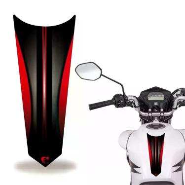 Imagem de Adesivo Faixa Gravata Tanque Moto Listra Vermelho