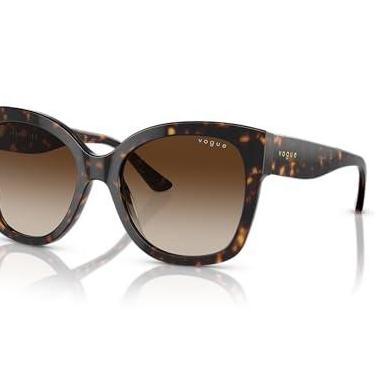 Imagem de Óculos de Sol Vogue Eyewear 0VO5338S W65613 Tam 54 / Havana Marrom - Lentes Marrom Gradiente