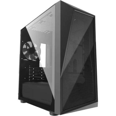 Imagem de Gabinete Cooler Master CP320-KGNN-S03 Fluxo de Ar Otimizado Lateral de Vidro Preto 38,52L