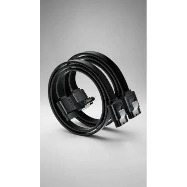 Imagem de Kit 2 Cabos Dados 6Gb/s 40cm Reto/Angular - Congratulations Store