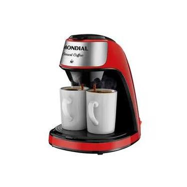 Imagem de Cafeteira Elétrica Mondial Vermelho e Inox 500W C-42-2X-RI