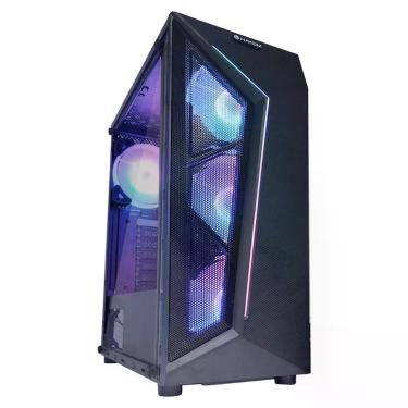 Imagem de Gabinete Gamer Hayom Gb1713, 4 Fans Rgb Inclusas, Lateral Em Vidro Temperado, Usb 3.0