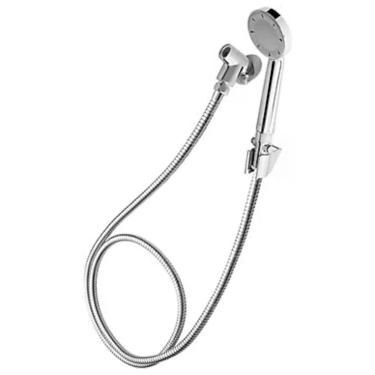 Imagem de Desviador Para Ducha Manual Fria Metal E Mangueira Flexível Em Inox com 1,80m de Extensão 3750 F