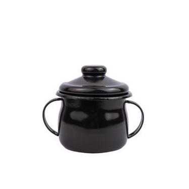 Imagem de Açucareiro Esmaltado N8 239ml - Esmaltados Silva , Preto