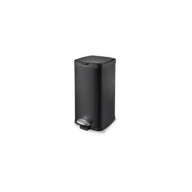 Imagem de Lixeira com Pedal e Balde Brinox Frame 20 Litros Aço Carbono Preto Preto