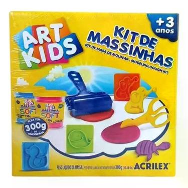 Imagem de Kit Massinha De Modelar Art Kids Carimbos 40007 - Acrilex