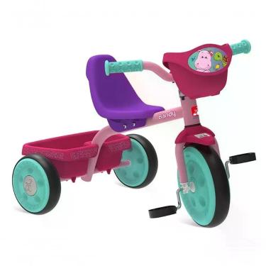 Imagem de Triciclo Infantil Bandy com Cestinha para Passeio e Brincadeira Brinquedos Bandeirante
