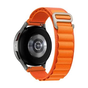 Imagem de Pulseira 20mm Loop Alpinista compativel com Samsung Galaxy Active 1 e 2 - Galaxy Watch 3 41mm - Galaxy Watch 42mm Sm-R810 - Amazfit Bip - Amazfit GTS 2 3 e 4 - Marca LTIMPORTS (Laranja)
