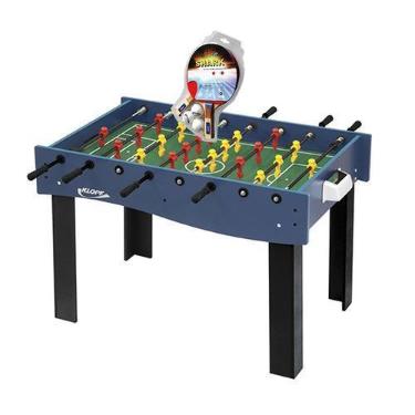 Imagem de MESA MULTI JOGOS (3 EM 1) 1058 KLOPF + Kit Ping Pong 5055