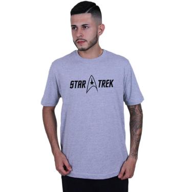 Imagem de Camiseta Unissex Star Trek Jornada Estrelas - Lafre, Cinza, P
