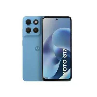 Imagem de Smartphone Motorola G17 XT2623 4GB 128GB 50MP Tela 6.7" Azul Claro