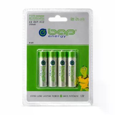 Imagem de Pilha Recarregável AA BAP Energy BAP-650 2700mAh C/4