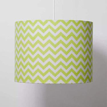 Imagem de Pendente Luminaria Lustre Carambola Chevron Verde