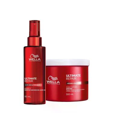 Imagem de Kit Wella Professionals Ultimate Repair - Leave-In 95 e Mask 500 (2 pr