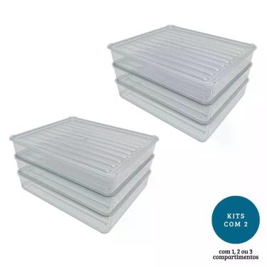 Imagem de Kit COM 2 Porta Frios de Acrilico para Presunto Queijo Resistente Dupl