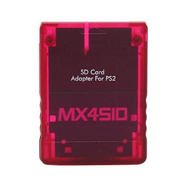 Imagem de Adaptador de cartão SD MX4SIO SIO2SD para PS2, expansão de cartão de memória para leitor de cartão de memória de substituição SIO para console PS2 Fat (vermelho)