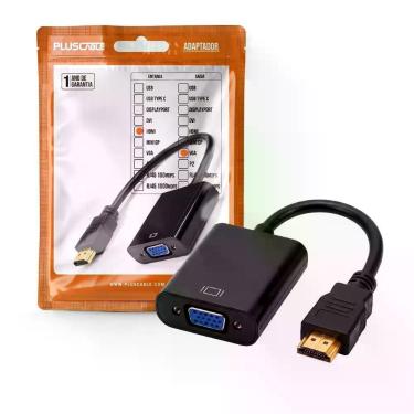 Imagem de Cabo Adaptador HDMI Para VGA ADP-HDMIVGA10BK PlusCable