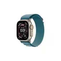 Apple Watch Ultra 3 GPS + Cellular, Caixa Natural de Titânio de 49 mm, Pulseira loop Alpina azul-clara, M - MEWM4BE/A
