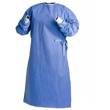 Imagem de Avental TNT Descarpack Cirúrgico Estéril Azul Gramatura 50 - unidade