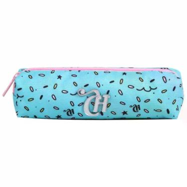 Imagem de Estojo Capricho Menina Azul Claro Estojo Escolar Dmw 11308