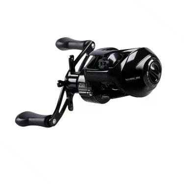 Imagem de Carretilha para Pesca Luke Black 5 Rolamentos Freio Magnético Preto Maruri Fishing 200g