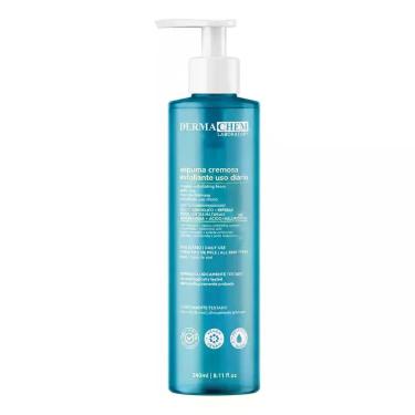Imagem de Espuma Cremosa Esfoliante Facial Dermachem 240ml Limpeza Profunda