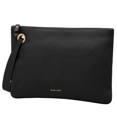 Imagem de Bolsa Carteira Clutch de Couro Mariart Azaleia, Preto