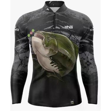 Imagem de Camisa Camiseta de Pesca Tamba C/ Proteção Solar UV50 King - King Bras