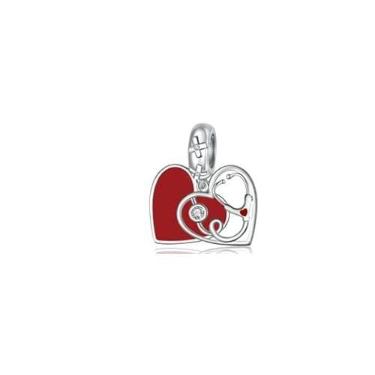 Imagem de LOVELY & BEAUTIFUL ACESSÓRIOS Berloque I LOVE MEDICINA em Prata 925