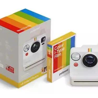 Imagem de Câmera Fotográfica Instantânea Polaroid Now 3 C/ 8 Filmes Creme