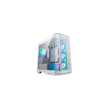 Imagem de Gabinete Gamer MSI MAG Pano M100R PZ White, Mini Tower, Lateral em Vidro, 4x FANs ARGB, M-ATX, Branco - 306-7G24W21-809