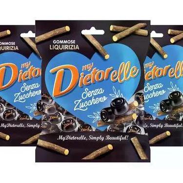Imagem de Kit c/ 3und Bala De Goma De Alcaçuz Zero Dietorelle 70g