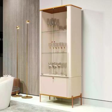 Imagem de Cristaleira Nova Orleans Off White Nature Bronze
