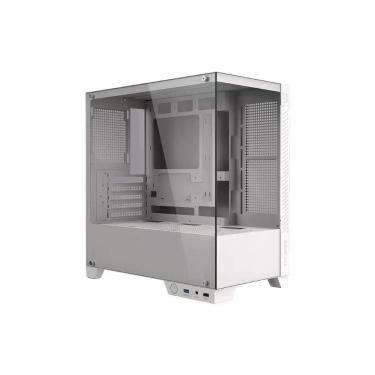 Imagem de Gabinete Gamer Pcyes Forcefield Twr White Ghost com Vidro Temperado Branco