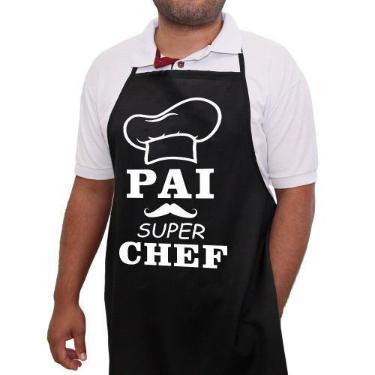 Imagem de Avental Pai Super Chef Churrasqueiro Presente Pai - D Lima produtos, P