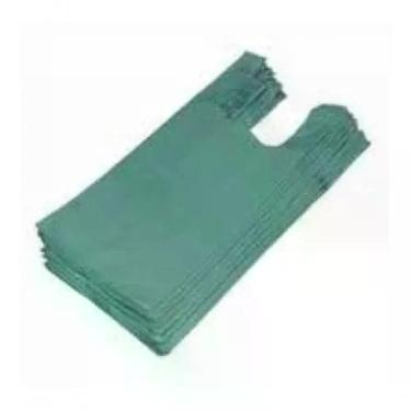 Imagem de Sacola Plástica Reciclada 45x60 5 kg para Uso Comercial Reforçada Azul Preto Verde Higipack