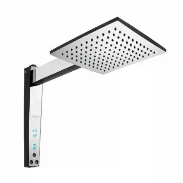 Imagem de Chuveiro Acqua Century Digital Elétrico 5500W Instalação de Parede com Visor e Timer Cromado Lorenzetti 110V