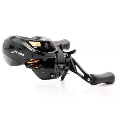 Imagem de Carretilha Juice LH Black Drag 5kg Esquerda com Sistema de Freio Centrífugo e Relação 7.3:1 Preto Maruri Fishing