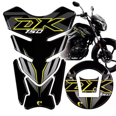 Imagem de Protetor De Tanque Adesivo Moto Haojue Dk 150 Preto Cor Preto