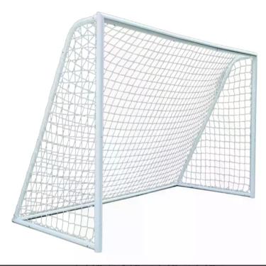 Imagem de Rede para Gol Par Rede Gol Futsal Futebol de Salão Fio 4MM Proteção U.V. Uso Amador e Semiprofissional Branco