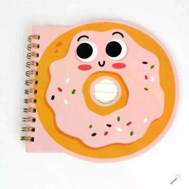Imagem de Kit Caderneta Bloco de Notas Fofa Lanche Snack Coelho Urso - Dafu, Don