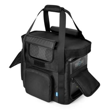 Imagem de Xxerciz Bolsa De Viagem Compatível Com A Estação Energia Portátil Ecoflow Delta 2, Estojo Armazenamento Resistente Alça Ombro, Zíperes Laterais Na Tampa Do Gerador, Transporte Para Trailer Acampamen