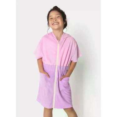 Imagem de Saida de praia kids menina color block puket, 8
