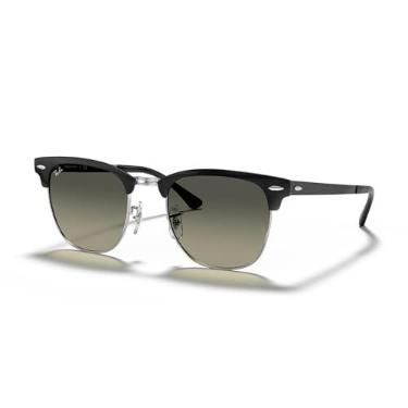 Imagem de Óculos de Sol Ray-Ban Clubmaster Metal 0RB3716 900471 Tam 51 / Preto/Prata - Lentes Cinza Gradiente
