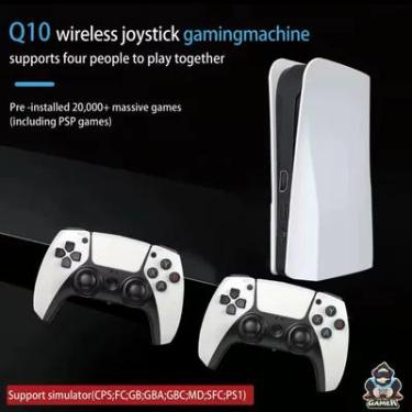 Imagem de Video Game Q10 Controle Sem Fio, 3d Game Stick, 64g, Retro 4k, 2.4g, Suporta Psp