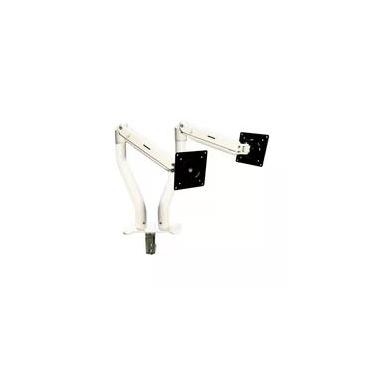 Imagem de Suporte de Mesa Articulado para 2 Monitores de 15" a 34" Dual Iron Lift Rise Mode, Ajuste de altura, Pistão a Gás, Branco - RM-IL-02-W