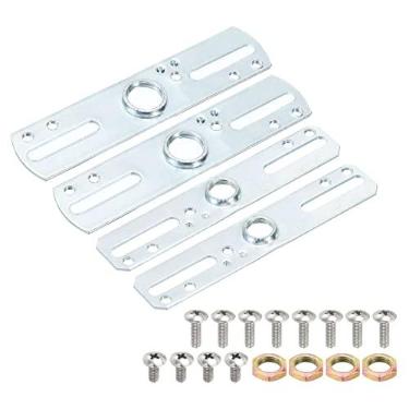 Imagem de Kit de barra transversal de luminária, suporte de montagem de placa de luz de teto para iluminação de candelabro, conjunto com 4