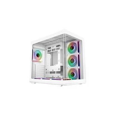 Imagem de Gabinete Gamer Cooler Master Elite 600 White ARGB, Mid Tower, ATX, Lateral e Frontal em Vidro, 7x FAN ARGB, Branco - E600-WGNN-S02