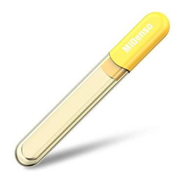 Imagem de Lixa de unha de vidro especial com estojo MiDenso 2ª geração dupla face cristal beleza cortador de unhas salão de unhas top meia de Natal qualidade superior ideia de presente para homens, mulheres,